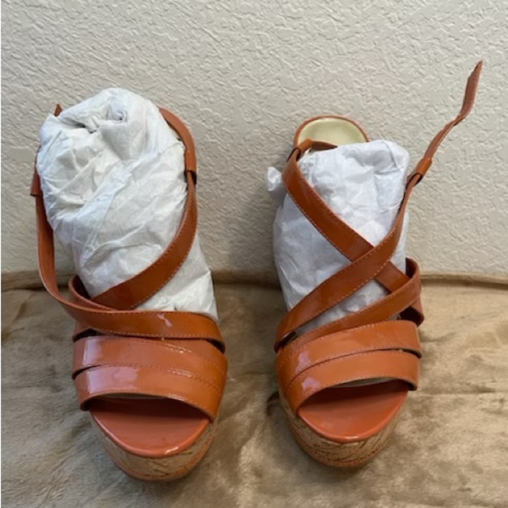 INC Glemour Orange Heels